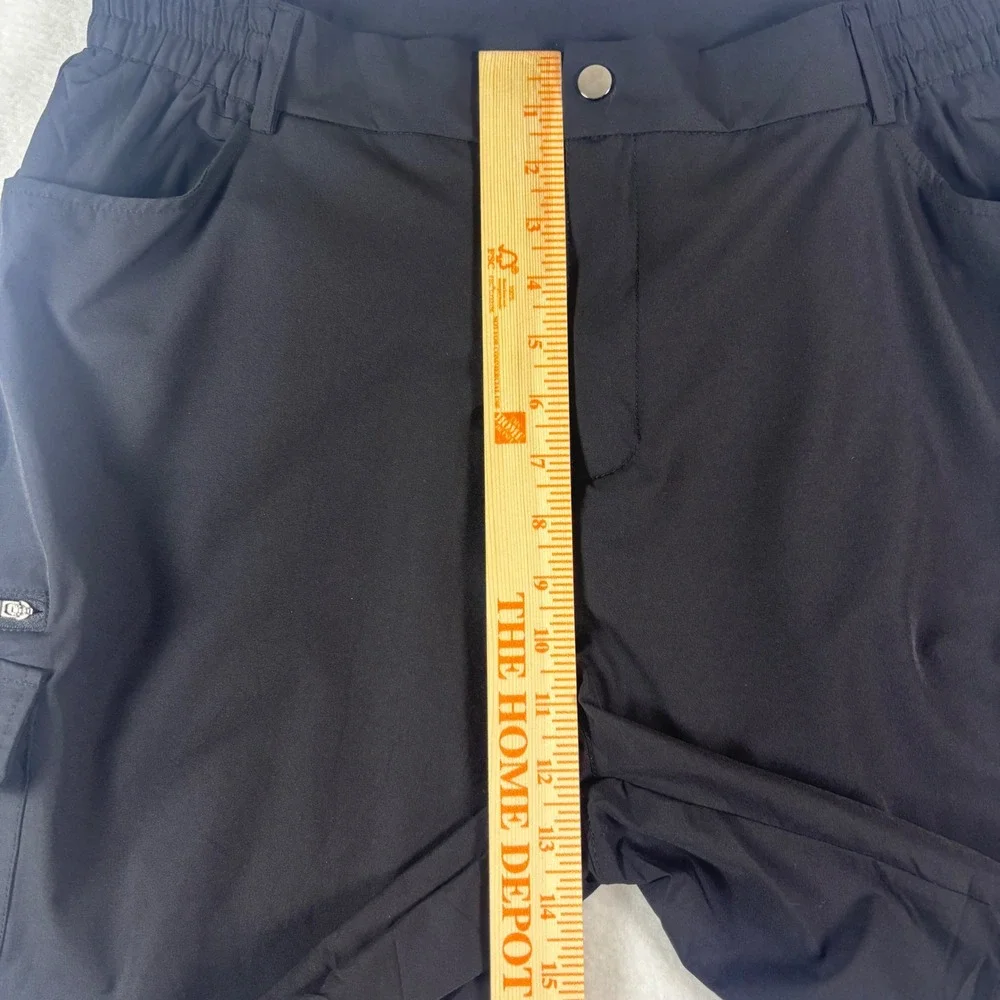 Unbranded‎ Mens Black Cargo Shorts 2XL Nylon Elastane Lightweight Utility Hiking